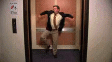 The Office Dance GIF - The Office Dance Elevator GIFs