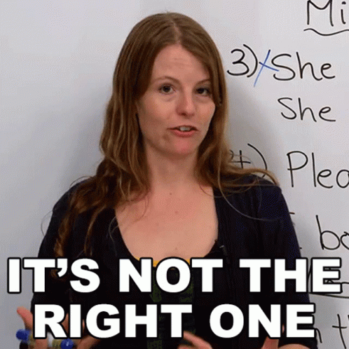 Its Not The Right One Emma GIF - Its Not The Right One Emma Engvid GIFs