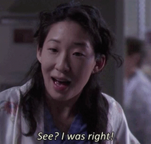 Greys Anatomy Cristina Yang GIF - Greys Anatomy Cristina Yang See I Was Right GIFs