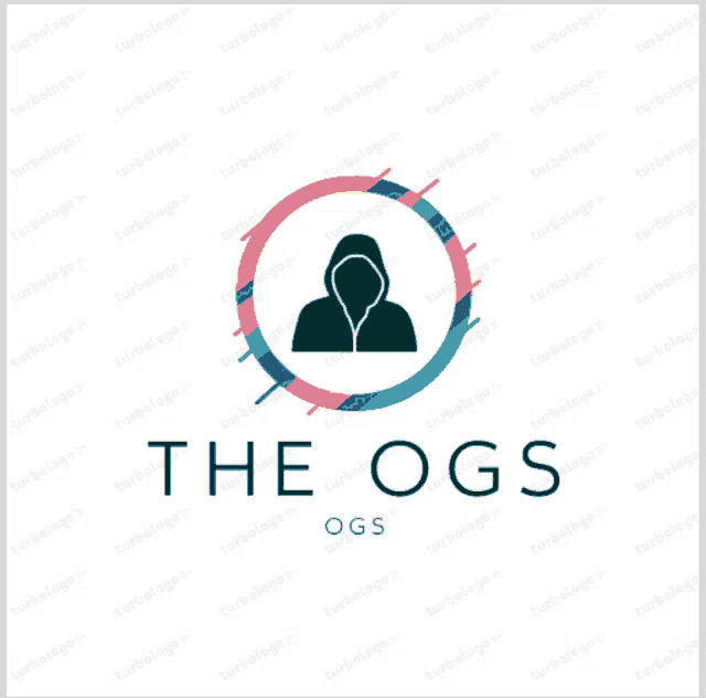 a logo for the ogs ogs shows a person in a hoodie