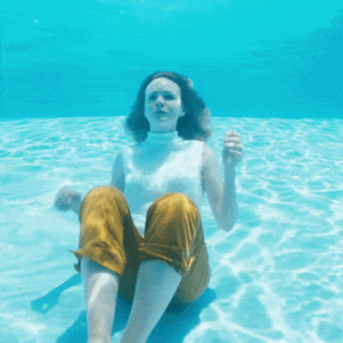 Thinking Under The Water Felicia Montealegre GIF - Thinking Under The Water Felicia Montealegre Carey Mulligan GIFs