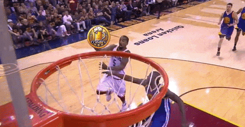 a basketball game is being played on a court that says quicken loans on the floor