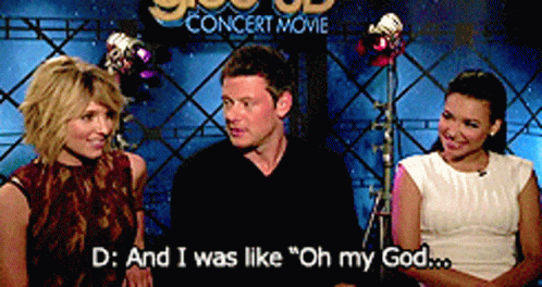Cory Monteith Glee GIF - Cory Monteith Glee Oh My God GIFs