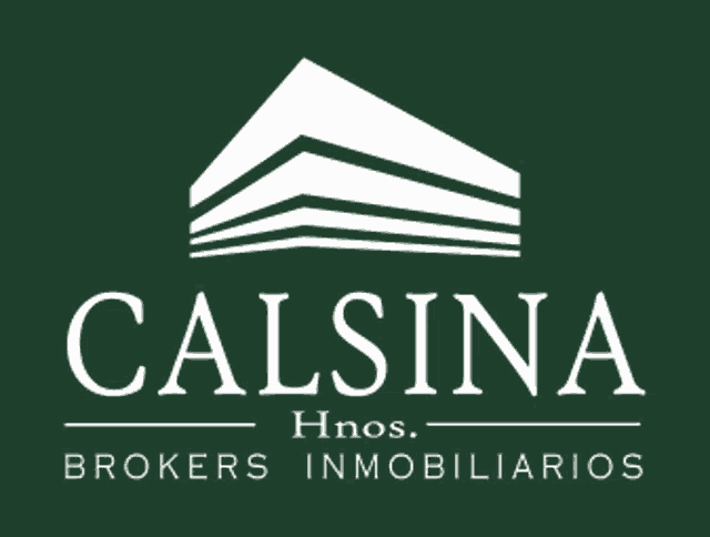 a green and white logo for calsina brokers