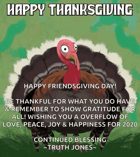 Happy Thanksgiving Turkey GIF