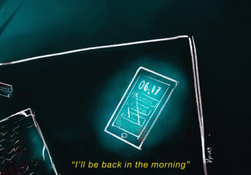 Aesthetic Mobile Phone GIF - Aesthetic Mobile Phone Ill Be Back In The Morning GIFs