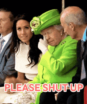 Please Shut Up Annoying Woman GIF