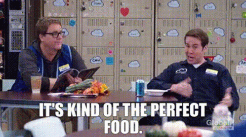 Superstore Its Kind Of The Perfect Food GIF - Superstore Its Kind Of The Perfect Food Perfect Food GIFs