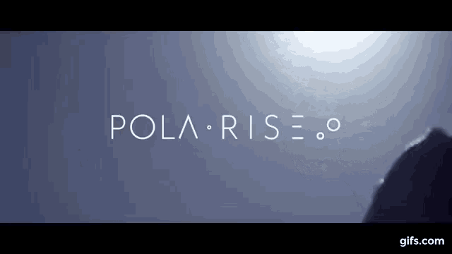 a blue background with the words pola rise o on it