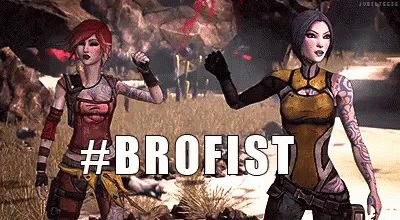 Brofist Borderlands Ladies GIF - Brofist Bro Fist GIFs