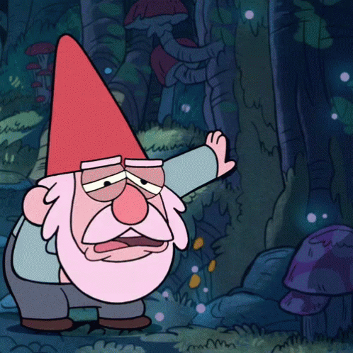 When A Gnome Snapchats You GIF - Gnome Rainbowbarf Rainbowvomit GIFs