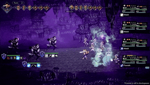 a screenshot of a video game with a turn 2 button on the bottom right