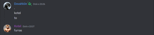 a screenshot of a chat between dovahkin and kotel