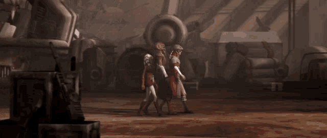 a scene from a video game where a character says " i have no idea what she has planned for you "
