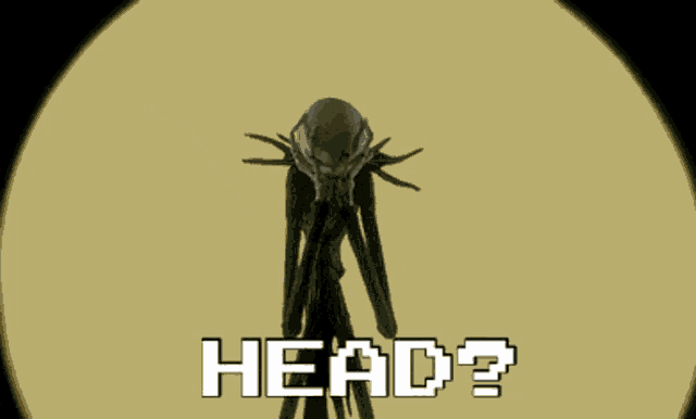 a nightmare before christmas character holding a skull with the words head written on it