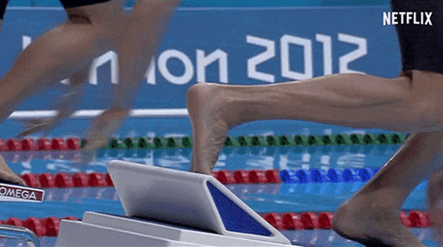 a swimming pool with a sign that says 2012 on it