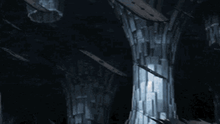 a person in a red shirt is flying through the air over a cliff .
