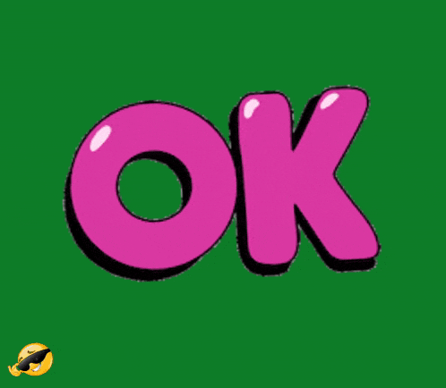 a cartoon drawing of a ghost giving a thumbs up next to the word ok