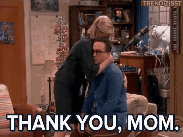 Thank You Mom Happy Mothers Day GIF - Thank You Mom Happy Mothers Day Mother And Son GIFs