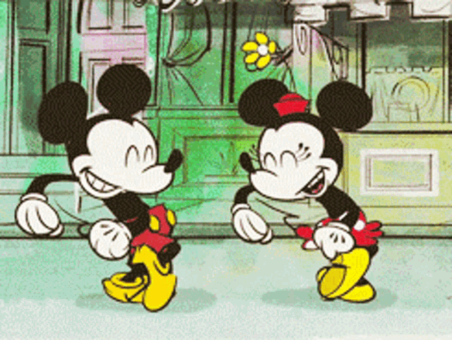 Mickey Mouse Minnie Mouse GIF - Mickey Mouse Minnie Mouse Couples GIFs