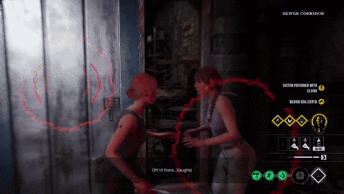 a screenshot of a video game that says sewer corridor on the bottom
