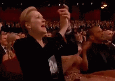 Así Es GIF - Meryl Streep Asi Es Aplauso GIFs