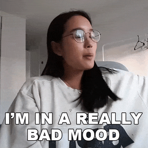 Im In A Really Bad Mood Kaiti Yoo GIF - Im In A Really Bad Mood Kaiti Yoo Not In The Mood GIFs