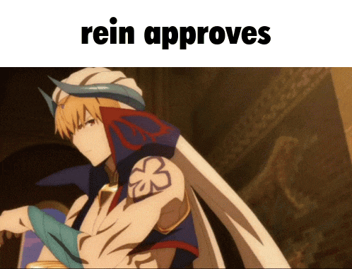 a picture of a cartoon character with the words rein approves below it