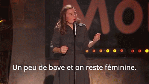 Blanche Gardin Un Peu De Bave Et On Reste Féminine GIF - Blanche Gardin Un Peu De Bave Et On Reste Féminine Lubrification GIFs