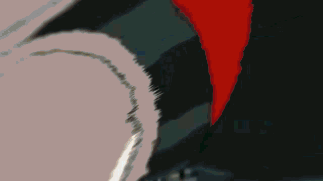 a cartoon character is running down a street with a white van behind him