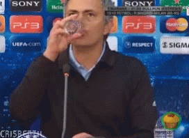 Mourinho Water GIF - Mourinho Water Jose Mourinho GIFs