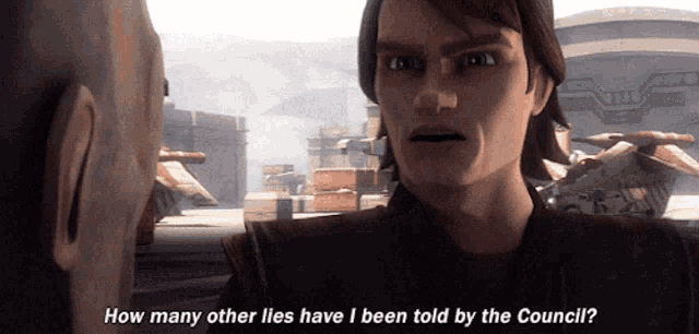 a cartoon character says how many other lies have been told by the council