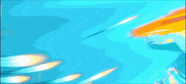 a blue and yellow background with a few lines coming out of it