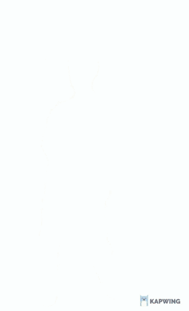 a man in a blue shirt and tie is dancing on a white background with kapwing in the corner