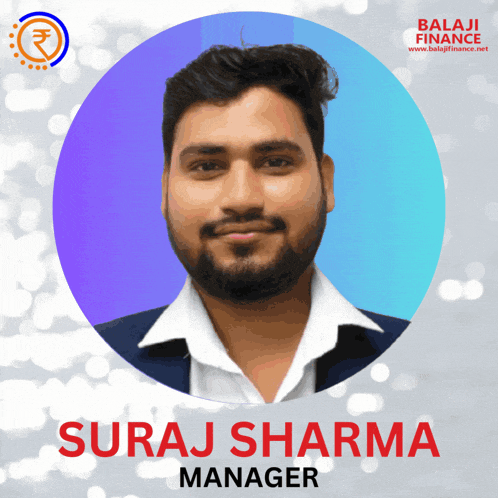 a picture of a man with the name suraj sharma manager