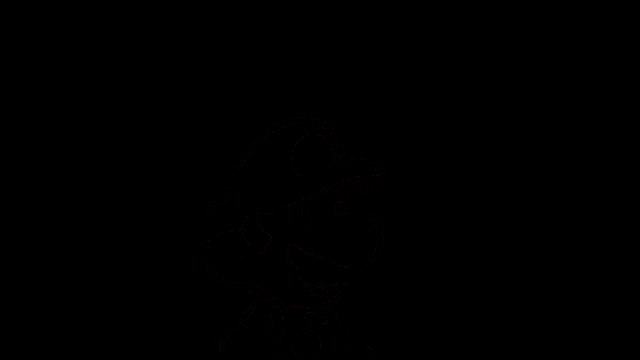 a cartoon of mario in a hallway with the words what the fuck below him