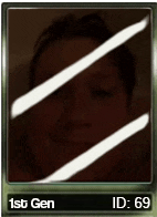 a picture of a person with a 1st gen id of 69