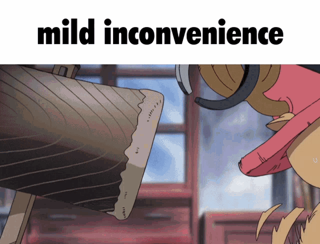 Mild Inconvenience One Piece GIF - Mild Inconvenience One Piece Chopper GIFs