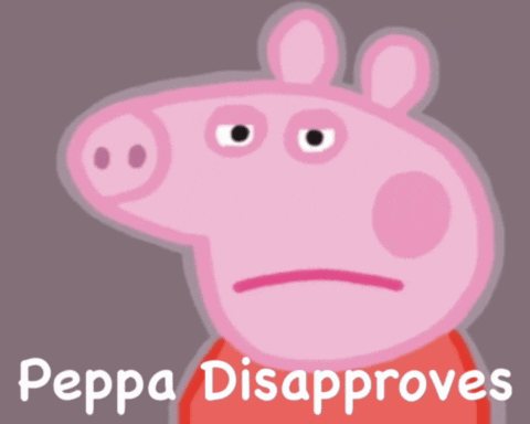 Flip Off Peppa Pig GIF - Flip Off Peppa Pig Disapproval GIFs