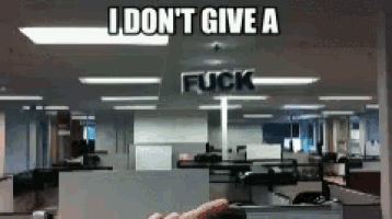 a sign that says i do n't give a fuck on it