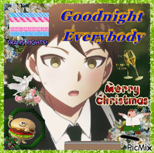 Goodnight Hajime Hinata GIF - Goodnight Hajime Hinata Sdr2 GIFs