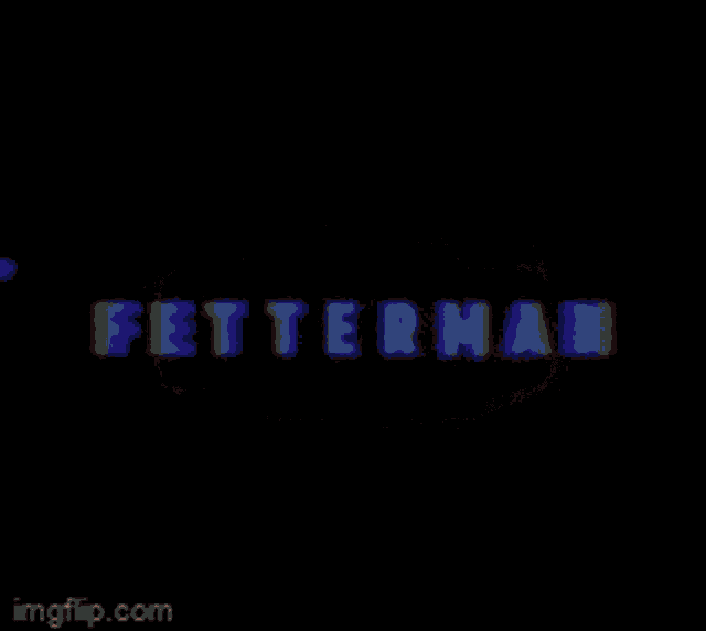 a black background with fetterman written in white on it