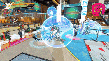 a video game with the number 9 on the screen