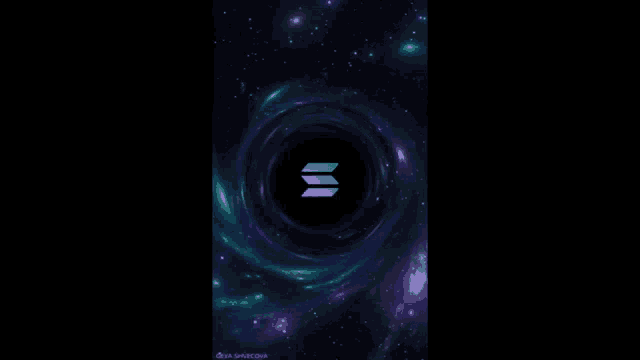 a black hole in the middle of a galaxy