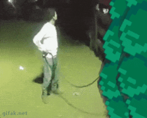 a gif from gifak.net shows a person standing in a puddle