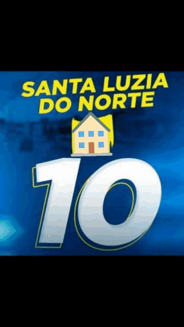 santa luzia do norte number 10 with a house on top