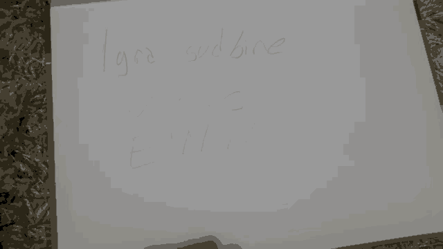 a piece of paper that says lyra subbine on it