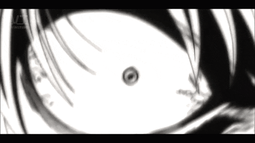 a close up of a person 's eye with a circle in the middle