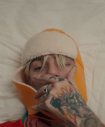 Lil Peep Cover Mouth GIF