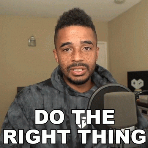 Do The Right Thing Raynday Gaming GIF - Do The Right Thing Raynday Gaming Evdog805 GIFs
